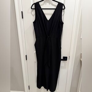 MSK Black Tie Front Jumpsuit